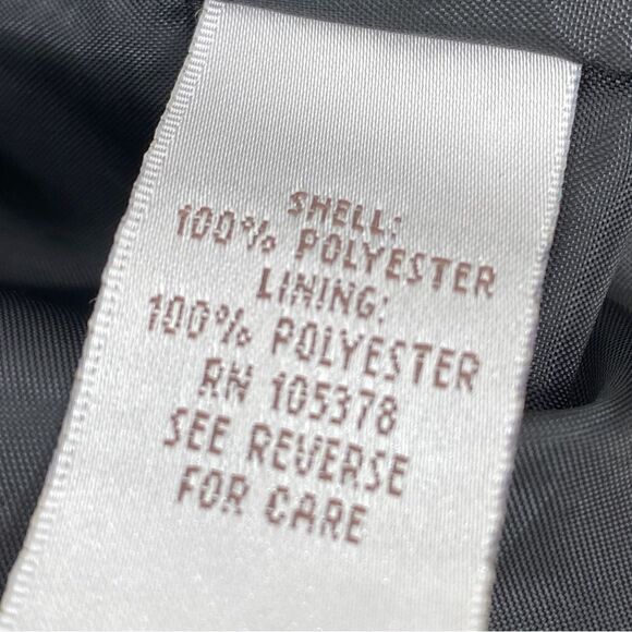 Drapers & Damons Petite Mosaic Tile Print Microfiber Bomber Jacket Black PM - Picture 12 of 14